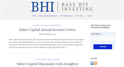 Desktop Screenshot of basehitinvesting.com