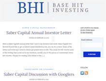 Tablet Screenshot of basehitinvesting.com